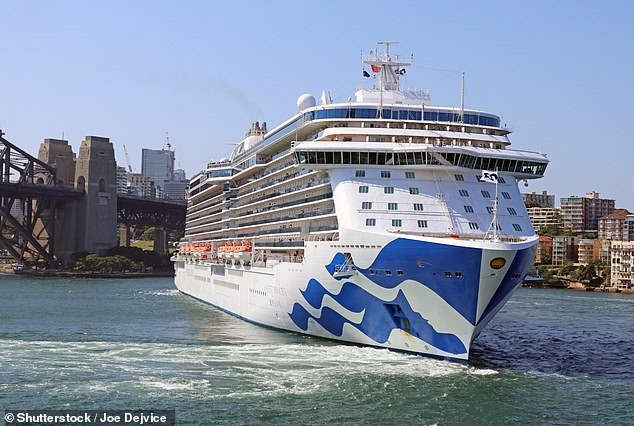 Majestic Princess (above) made headlines in November 2022 when an estimated 800 passengers and crew contracted Covid-19 following a 12-day tour of New Zealand