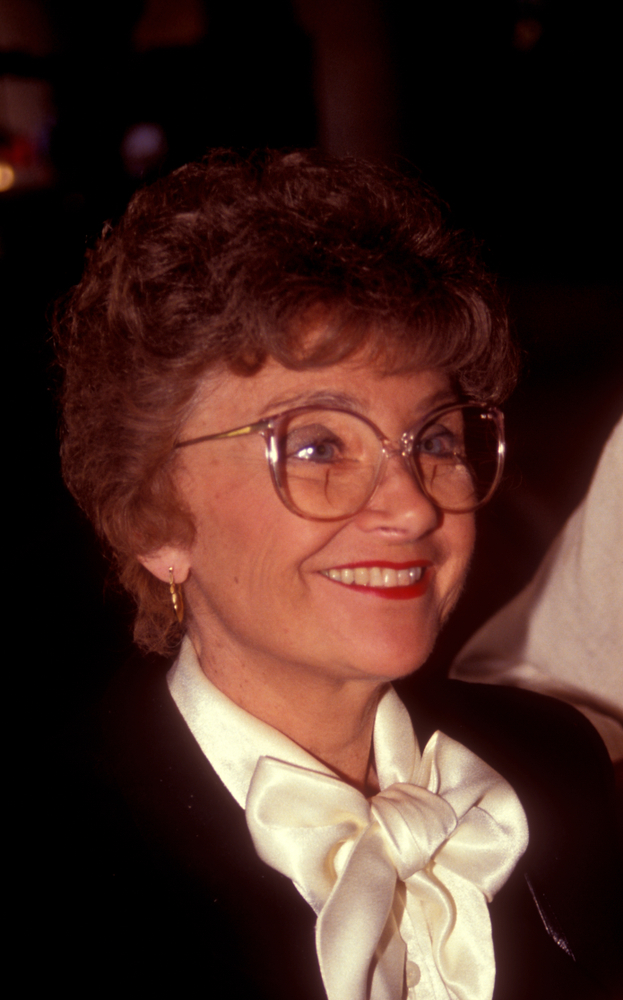 Estelle Getty smiles for camera